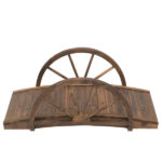 3.3ft Wooden Garden Bridge Bridge Arc Footbridge - Image 5