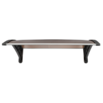 Same Code 27539880 40*38in Household Application Door & Window Rain Cover Eaves Brown Board & Black Holder - Image 6