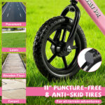 Toddler Balance Bike for 2-5 Years - Adjustable Height, 6.3LBS Lightweight & 11" Foam Tires-Pink - Image 10