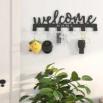 CIFbuy This one - piece adhesive - mounted key holder doubles as an all - in - one organizer. It can hold keys, hats, and towels, offering a sleek (TikTok/temu self-pickup orders) - Image 3