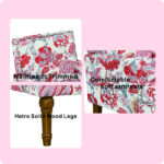 Accent Chair, Floral Armchair, Nailhead Trim, Red and white Decor, Solid Wood Legs, Farmhouse Furniture, Upholstered Slipper Chair, Side Chair, Traditional Print, Wayfair Living Room. - Image 5