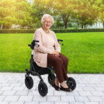 Outdoor Rolling Rollator Walker: 9.5" All-Terrain Wheels, 6-Level Adjustable (32"-37"), Foldable, Padded Seat, Storage Bag+Umbrella Holder - Image 10