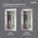24"x32" LED Bathroom Mirror, Front-Lit and Back-Lit, 3 Color Tem Adjustable, Brightness Memory, Anti-fog LED Vanity Mirror[Unable ship on weekends, TK/TEMU only for pickup, only TX10643 warehouse supports GOFO] - Image 10