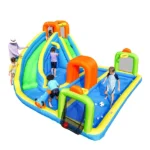 SunSports Inflatable Water Slide with 450W Blower, Kids Backyard Water Park with Climbing Wall, Splash Pool & Basketball Hoop, 13 x 15 x 7FT - Image 3