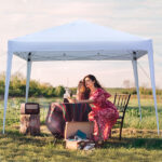 3 x 3m Two Doors & Two Windows Practical Waterproof Right-Angle Folding Tent White - Image 39