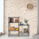 Changeable Assembly Floor Standing Carbon Steel Storage Rack Black - Image 34