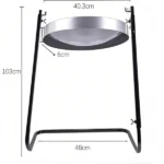 16 Inch Silver Blue Handmade Trinidad Drum G Major Alloy Steel Pan Percussion Kit with Adjustable Z Stand for Kids Beginners - Image 6