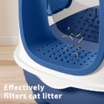 E Classic Blue Cat litter Box - Simple and Practical, Large Space, High Cost Effective Choice - Image 3
