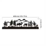 CIFbuy Deer Metal Wall Art for Living Room Home Decor Holiday Gift(TikTok, temu pick-up service) - Image 2