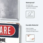 CIFbuy Vintage Metal Tin Sign Warning Teenagers Wall Decor Rustic Style for Man Cave Bar Bedroom Pub Wall Art (TikTok, temu pick-up service) - Image 3