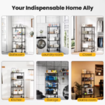 4 Tier Heavy Duty Adjustable Wire Shelving with Wheels, Storage Racks for Garage Kitchen Pantry Laundry Office, Easy Assembly, 23"D x 13"W x 48"H (Shipment from Walmart) - Image 6