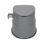 Portable Toilet with Non-slip Mat Grey - Image 8