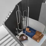 High Ceiling Chandelier Modern LED Ring Pendant Light 3 Color Dimmable Black Chandeliers Contemporary 157in Hanging Light Fixture with Remote Control for Foyer Entryway Staircase - Image 3