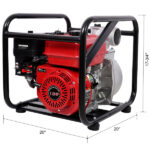 Gas Engine Powered Water Pump 3" inlet&outlet, Flow:264Gpm , 7HP Engine 212CC, EPA Certificated, 3in NPT Connector, with 25FT Flat Hose outlet - Image 6