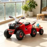 Red 6V Kids Electric Car – Forward & Reverse, Wear-Resistant Wheels, for 1.5-3 Years Old - Image 7