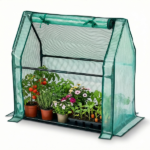 Mini Greenhouse with PE Cover, Indoor Outdoor Plant Gardening Green House for Garden Backyard, 36*18*33in, Green - Image 15
