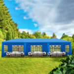 Same Code 25767482 10'x30' Outdoor Party Tent with 8 Removable Sidewalls, Waterproof Canopy Patio Wedding Gazebo, Blue - Image 16