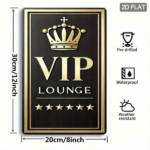 CIFbuy 1pc Elegant VIP Lounge Metal Wall Art, Luxury" Crown Star Iron Plaque Sign, Waterproof Dustproof Durable Unframed 2D Flat Decor Art, LuxuryikTok, Art, LuxuryikTok, t Self-pickup Logiopics - Image 2