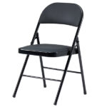 Same Code 33457557 4pcs Elegant Foldable Iron & PVC Chairs for Convention & Exhibition Black - Image 61