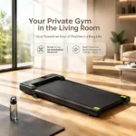 Walking Pad with Incline, Portable Under Desk Treadmill for Home, Low Noise Motor, 265LBS Capacity, Remote Control, Compact Walking Machine with Wheels - Image 7