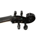 New 3/4 Acoustic Violin Case Bow Rosin Black - Image 6