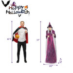 71in Life Size Hanging Witch Talking Halloween Everyday Decoration - Image 19