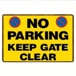CIFbuy Vintage No Parking Keep Gate Clear Metal Sign" Heavy-Duty Iron Warning Plaque 8x12 Inch, Flat Wall Mount Decor For Home Garag Metal SignikTok, Metal SignikTok, t Self-pickup Logiopics - Image 4