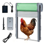 Solar Powered Automatic Chicken Coop Door with 4 Modes Light Sensor Timer Remote Control, Anti-Pinch Weatherproof Aluminum Opener for Chickens Ducks Rabbits Poultry - Image 3
