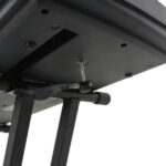 Dual-tube X-Shape Keyboard Stand + Adjustable Folding Piano Bench Stool Seat Black - Image 7