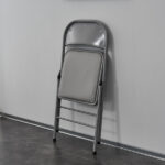 Same code 52529768 4pcs Elegant Foldable Iron & PVC Chairs for Convention & Exhibition Gray - Image 29