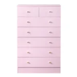 Modern Simple 7-Drawer Dresser Pink - Image 2