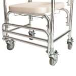 4 in 1 Multifunctional Aluminum Elder People Disabled People Pregnant Women Commode Chair Bath Chair White - Image 13