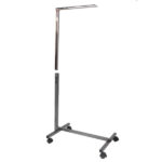 Multifunctional Adjustable Bedside Table MDF/Iron/4 Wheels With Brake, Dark Wood Grain Color - Image 7