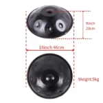 9 Notes Black Solid Color Handpan Drum Steel Percussion Instrument - Image 4