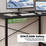 Computer Desk 40 Inch, Modern Writing Desk for Home Office with Storage Bag & Hook, Small Office Desk for Small Spaces(Shipment from Walmart) - Image 5