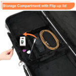 Replace 13198066 Electric Guitar Square Hard Case with Protective Sleeve Fits ST TL Burning fire 170 Style Electric Guitar Blac - Image 21