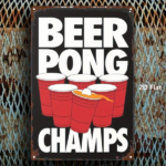 CIFbuy 1pc Beer Pong Metal Sign 8x12 Inch, Iron Art Decorative Plaque, Durable 2D Flat Indoor Wall Art, Minimalist Man Cave Bar Room De TikTok, TikTok, ble 2D Self-pickup Logiopics - Image 3