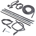Set of 9 Rubber Weatherstripping Seal Kit Fit for 1981-1988 Buick Regal Oldsmobile Cutlass Supreme Black - Image 8