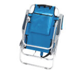 Same Code 12975209 63*70*99cm Heightened Oxford Cloth Silver White Aluminum Tube Bearing 100kg Beach Chair Blue - Image 19