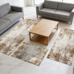 Three-piece kitchen rug set, non-slip and washable, abstract pattern kitchen hallway rug, soft and comfortable, suitable for sinks, floors, entrances, hallways and bathrooms. - Image 10