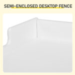 White Kids Study Desk and Chair Set with Storage, MDF, 60.5*41.5*50cm - Image 7