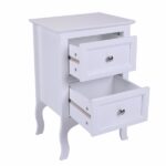 Oid Code 48714449/34800355 2pcs Country Style Two-Tier Night Tables Large Size White - Image 16
