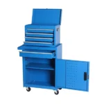 Tool Chest, 5-Drawer Rolling Tool Storage Cabinet with Detachable Top Tool Box, Liner, Universal Lockable Wheels, Adjustable Shelf, Locking Mechanism, Metal Tool Cart for Garage Workshop - Image 2