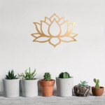 CIFbuy Stunning Large Lotus Metal Wall Art – Modern Living Room Decor & Fabulous Bridal Shower Gift.Wall Sculptures-cif buy(TikTok/temu self-pickup orders) - Image 12