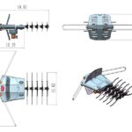 TA-102Y 360-Degree Rotation UV Dual Bands 28-36dB Outdoor Antenna Dovetail Guide without Stand - Image 16