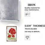 CIFbuy 1pc Classic Geranium Bouquet Vintage Tin Sign 8x12 Inch Retro Iron Floral Wall Art, Inch Retro Iron Floral Wall Art, Horizontal Oblong Unframed Metal Plaque, Horizontal Oblong Unframed Metal Plaque, Spr ikTok, ikTok, Horizontal Oblong Unframed Metal Plaque Self- Ickup LogiopSpr - Image 5
