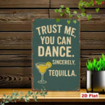 CIFbuy Vintage Tequila Margarita Metal Wall Sign, Trust Me" You'll Dance Sincerely Retro Iron Plaque, Iron Plaque, Funny Bar Home Decor Art TrikTok, TrikTok, t Self-pickup Logiopics - Image 3