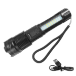 2Pack USB Rechargeable LED Flashlight Adjustable Focus Camping Hiking Outdoor Flashlight Work light (US Logistics For USPS/DHL/Fedex/UPS. No designated logistics accepted TK/TMEU only For self-pickup - Image 2