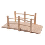 Replace 50941446 Arch Bridge Small Wooden Bridge Courtyard Outdoor Anticorrosive Wood Landscape Bridge Burlywood