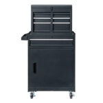 4 Drawstring Cabinet Steel Black Lock 330lb Instrument Cart Storage Room - Image 15